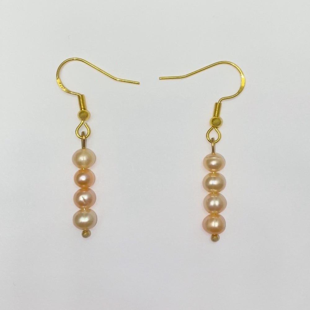 Pink Freshwater Pearl Dangle Earrings